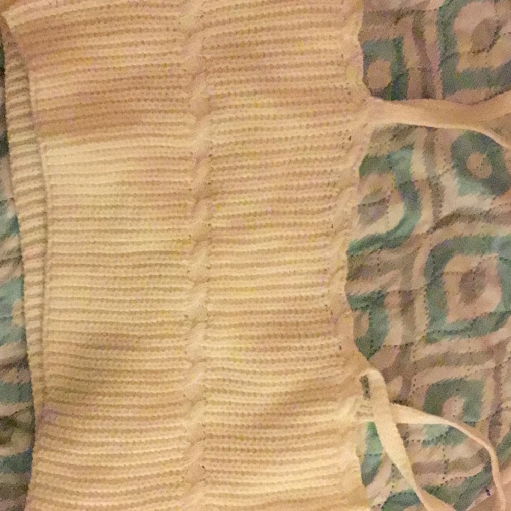 brand new, cream sweater top.